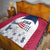 USA 2024 Soccer Quilt The Stars and Stripes Go Champion