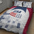 USA 2024 Soccer Quilt Bed Set The Stars and Stripes Go Champion