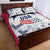 USA 2024 Soccer Quilt Bed Set The Stars and Stripes Go Champion