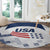 USA 2024 Soccer Round Carpet The Stars and Stripes Go Champion