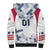 Personalized USA 2024 Soccer Sherpa Hoodie The Stars and Stripes Go Champion