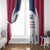 USA 2024 Soccer Window Curtain The Stars and Stripes Go Champion