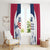 USA 2024 Soccer Window Curtain The Stars and Stripes Go Champion