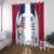 USA 2024 Soccer Window Curtain The Stars and Stripes Go Champion