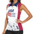 Personalized USA 2024 Soccer Women Sleeveless Polo Shirt The Stars and Stripes Go Champion