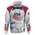 Personalized USA 2024 Soccer Zip Hoodie The Stars and Stripes Go Champion