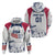 Personalized USA 2024 Soccer Zip Hoodie The Stars and Stripes Go Champion