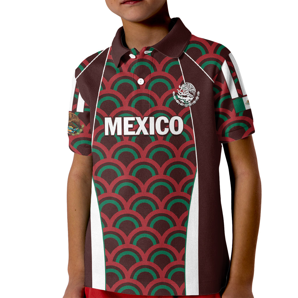 Personalized Mexico 2024 Football Kid Polo Shirt Come On El Tri