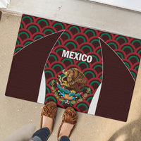 Mexico rubber doormat with lion graphic and “MEXICO” text on patterned background