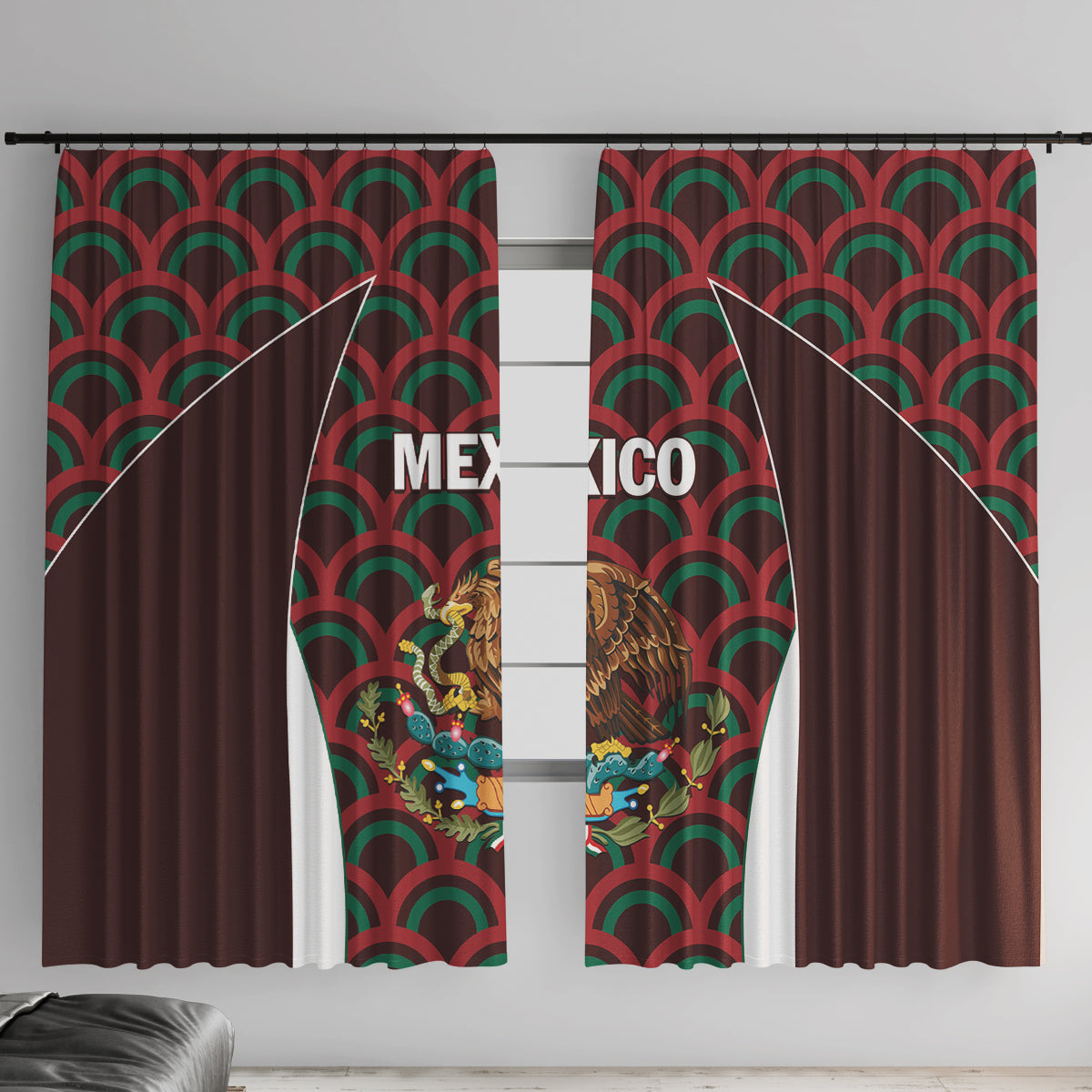 Mexico 2024 Football Window Curtain Come On El Tri