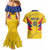 Personalized Colombia 2024 Football Couples Matching Mermaid Dress and Hawaiian Shirt Go Los Cafeteros - Wonder Print Shop