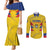 Personalized Colombia 2024 Football Couples Matching Mermaid Dress and Long Sleeve Button Shirt Go Los Cafeteros LT01