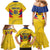 Personalized Colombia 2024 Football Family Matching Mermaid Dress and Hawaiian Shirt Go Los Cafeteros - Wonder Print Shop