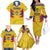 Personalized Colombia 2024 Football Family Matching Off The Shoulder Long Sleeve Dress and Hawaiian Shirt Go Los Cafeteros - Wonder Print Shop