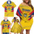 Personalized Colombia 2024 Football Family Matching Off Shoulder Short Dress and Hawaiian Shirt Go Los Cafeteros - Wonder Print Shop