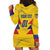 Personalized Colombia 2024 Football Hoodie Dress Go Los Cafeteros - Wonder Print Shop