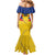 Personalized Colombia 2024 Football Mermaid Dress Go Los Cafeteros - Wonder Print Shop