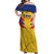 Personalized Colombia 2024 Football Off Shoulder Maxi Dress Go Los Cafeteros - Wonder Print Shop