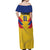 Personalized Colombia 2024 Football Off Shoulder Maxi Dress Go Los Cafeteros - Wonder Print Shop