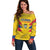 Personalized Colombia 2024 Football Off Shoulder Sweater Go Los Cafeteros - Wonder Print Shop