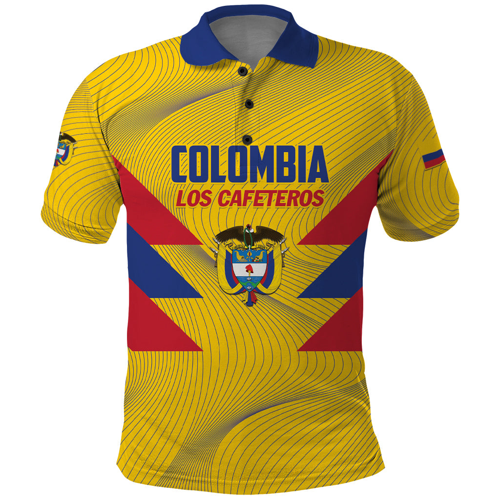 Personalized Colombia 2024 Football Polo Shirt Go Los Cafeteros - Wonder Print Shop