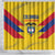 Colombia 2024 Football Shower Curtain Go Los Cafeteros