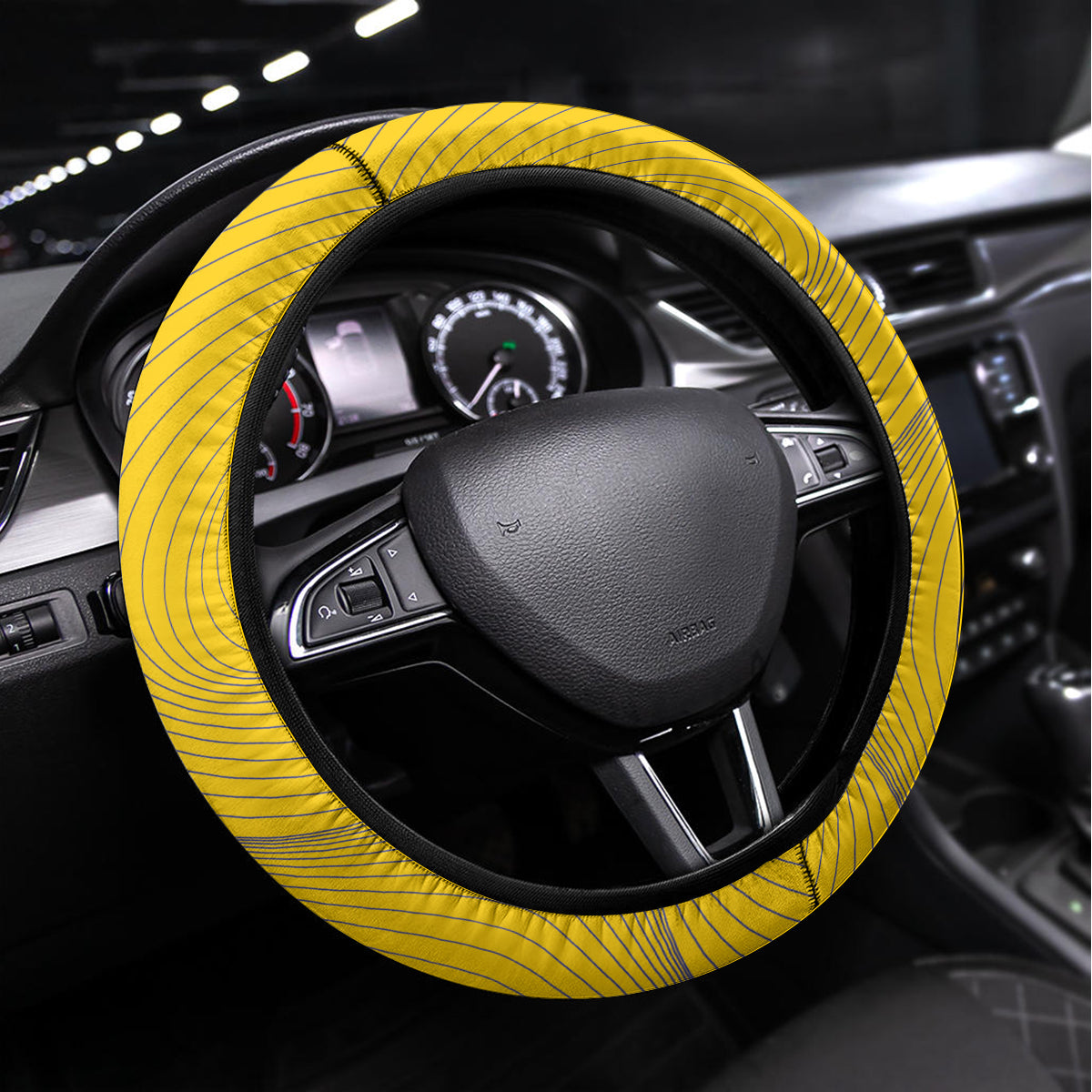 Colombia 2024 Football Steering Wheel Cover Go Los Cafeteros - Wonder Print Shop