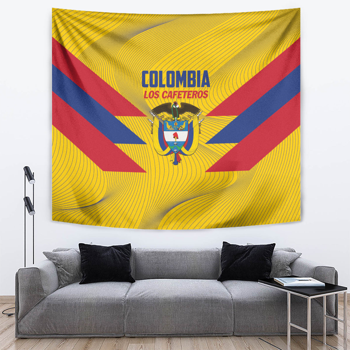 Colombia 2024 Football Tapestry Go Los Cafeteros