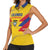 Personalized Colombia 2024 Football Women Sleeveless Polo Shirt Go Los Cafeteros - Wonder Print Shop