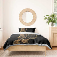 Belize Gold Orchid Bedding Set Luxury Stylized