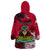 Personalised Haiti 1964 Wearable Blanket Hoodie Ayiti Coat Of Arms With Flag - Wonder Print Shop