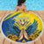 Ukraine Independence Day Beach Blanket Ukrainian Dove Sunflower - Wonder Print Shop