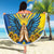 Ukraine Independence Day Beach Blanket Ukrainian Dove Sunflower - Wonder Print Shop