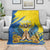 Ukraine Independence Day Blanket Ukrainian Dove Sunflower