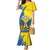 Ukraine Independence Day Family Matching Mermaid Dress and Hawaiian Shirt Ukrainian Dove Sunflower - Wonder Print Shop