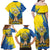 Ukraine Independence Day Family Matching Off Shoulder Maxi Dress and Hawaiian Shirt Ukrainian Dove Sunflower - Wonder Print Shop