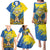 Ukraine Independence Day Family Matching Puletasi and Hawaiian Shirt Ukrainian Dove Sunflower - Wonder Print Shop