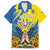 Ukraine Independence Day Family Matching Puletasi and Hawaiian Shirt Ukrainian Dove Sunflower - Wonder Print Shop