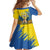 Ukraine Independence Day Family Matching Tank Maxi Dress and Hawaiian Shirt Ukrainian Dove Sunflower - Wonder Print Shop