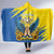 Ukraine Independence Day Hooded Blanket Ukrainian Dove Sunflower