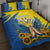 Ukraine Independence Day Quilt Bed Set Ukrainian Dove Sunflower - Wonder Print Shop