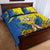 Ukraine Independence Day Quilt Bed Set Ukrainian Dove Sunflower - Wonder Print Shop