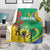 Gabon Independence Day Blanket Gabonaise Flamboyant African Pattern