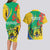 Gabon Independence Day Couples Matching Long Sleeve Bodycon Dress and Hawaiian Shirt Gabonaise Flamboyant African Pattern - Wonder Print Shop