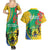 Gabon Independence Day Couples Matching Summer Maxi Dress and Hawaiian Shirt Gabonaise Flamboyant African Pattern - Wonder Print Shop