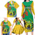 Gabon Independence Day Family Matching Long Sleeve Bodycon Dress and Hawaiian Shirt Gabonaise Flamboyant African Pattern - Wonder Print Shop