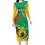 Gabon Independence Day Family Matching Long Sleeve Bodycon Dress and Hawaiian Shirt Gabonaise Flamboyant African Pattern - Wonder Print Shop