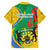 Gabon Independence Day Family Matching Puletasi and Hawaiian Shirt Gabonaise Flamboyant African Pattern - Wonder Print Shop