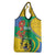 Gabon Independence Day Grocery Bag Gabonaise Flamboyant African Pattern