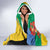 Gabon Independence Day Hooded Blanket Gabonaise Flamboyant African Pattern